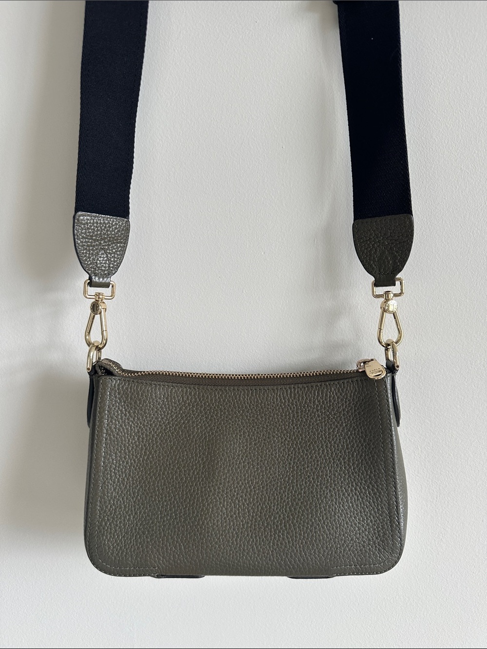 Furla Atena Olive Green Leather Bag - Picture 5 of 6